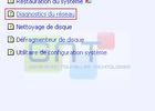 Choix dans le menu Outils