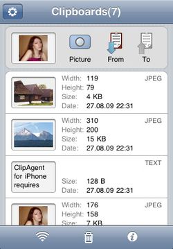 Clipboard Manager screen 1