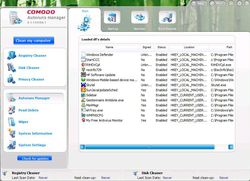 Comodo System-Cleaner démarrage