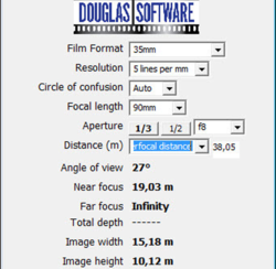 Depth Of Field Calculator screen 2