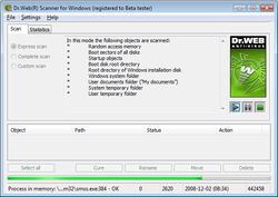 Dr Web Security Space screen 1