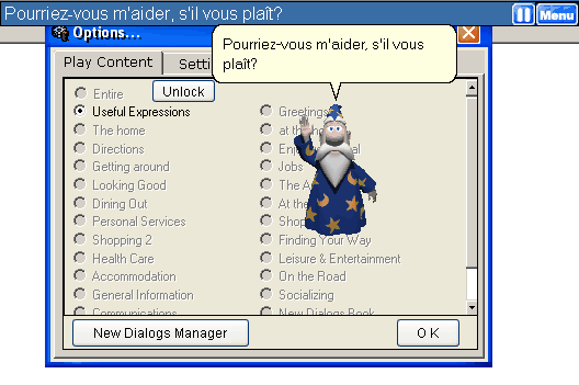 Easy French Dialogs screen 1