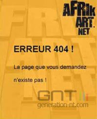 Erreur 404