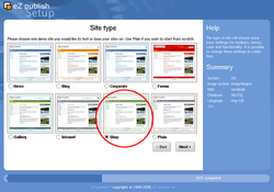 eZpublish screen 2