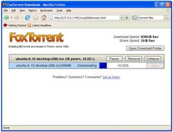 FoxTorrent screen 1