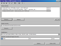 Free Video to DVD Converter screen