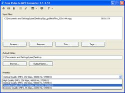 Free Video to MP3 Converter screen 1