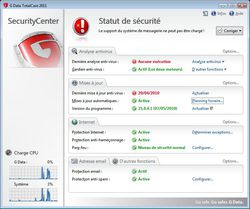 G DATA TotalCare 2011 screen 2