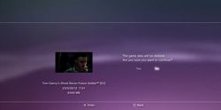 Ghost Recon Future Soldier - installation PS3