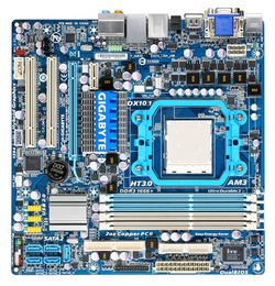 Gigabyte MA785GMT-UD2H dessus