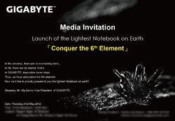 Gigabyte X11 ultrabook