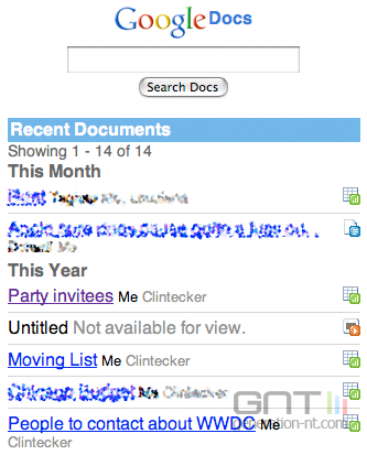 Google Documents Mobile