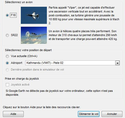 Google earth avion