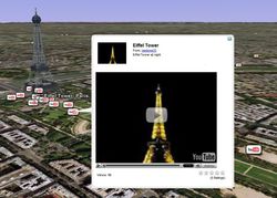 Google earth youtube video tour eiffel