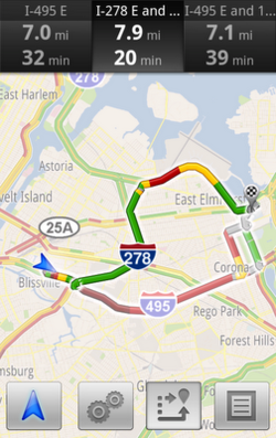 Google Maps Navigation trafic