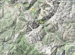 Google maps relief mont blanc