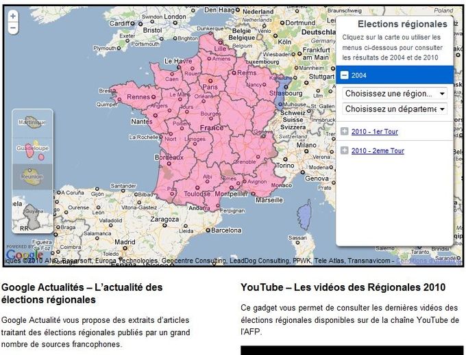 Google-regionales