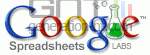 Google spreadsheets by google labs