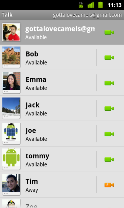 Google Talk Android 01