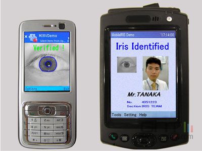 Identification iris Oki Electric Industry