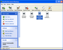 Insofta Document Backup screen 2