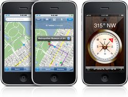 iPhone 3GS boussole numerique