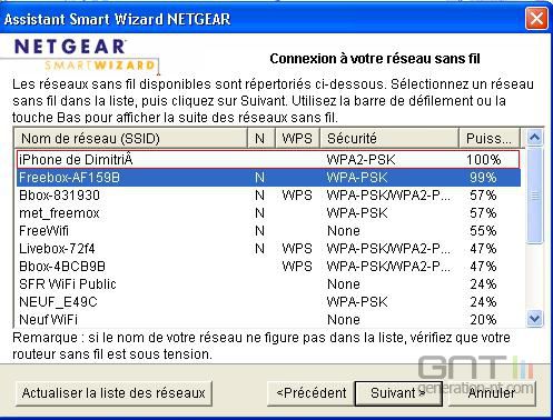 iPhone partage connexion