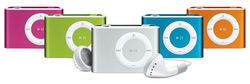 Ipod shuffle couleurs