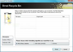 Lavasoft File Shredder screen 1