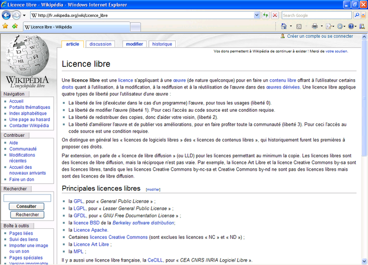 logiciels libres wikipedia