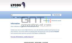 Lycos fermeture