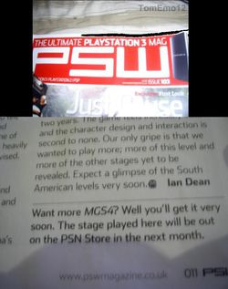 Metal Gear Solid 4 scan demo