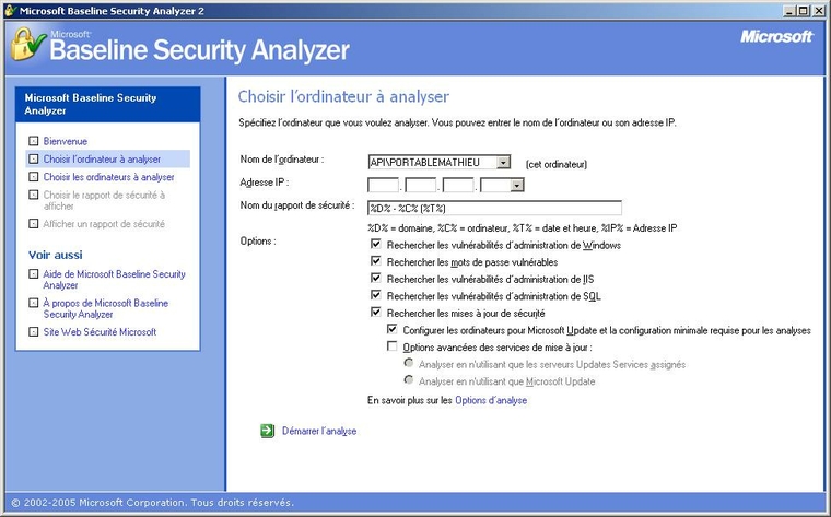 Microsoft Baseline Security Analyser - 2