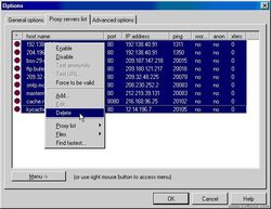 MultiProxy screen 2