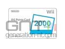 Nintendo wii carte points wii small