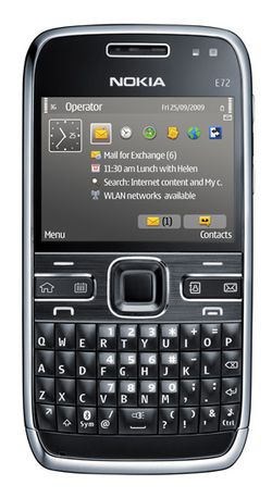 Nokia E72 face