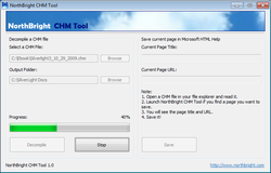 NorthBright CHM Tool screen
