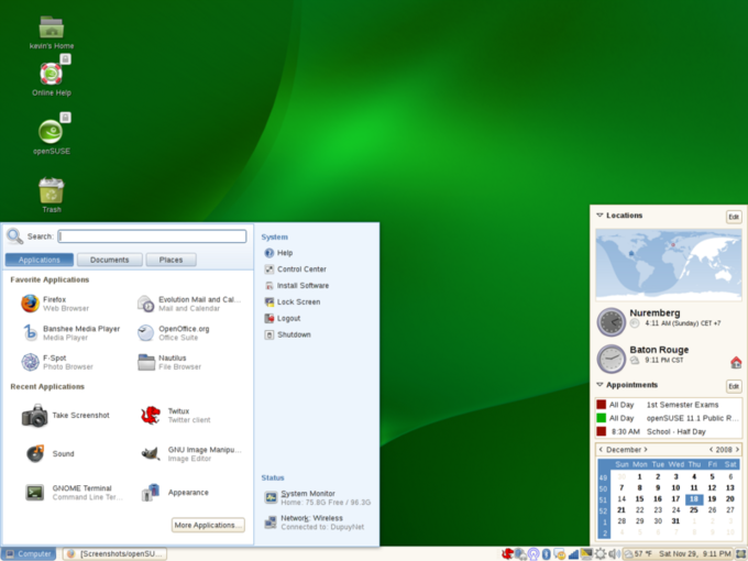 openSUSE_11-1_desktop_gnome