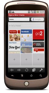 Opera Mini 5 beta Android