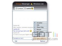 Orange Messenger by Windows Live ; capture 4 Orange Messenger by Windows Live ; capture 4