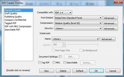 PDF Create 7 screen