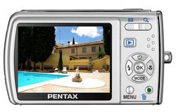 Pentax optio m40 silver dos