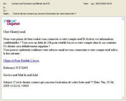 Phishing Neuf-SFR juillet Phishing Neuf SFR juillet 2