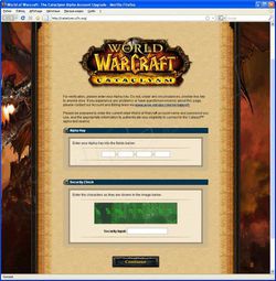Phishing WoW septembre 2009 2