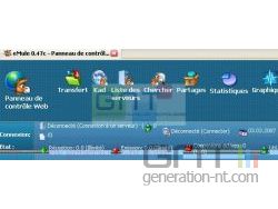 Interface depuis le navigateur web