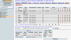phpMyAdmin screen 2