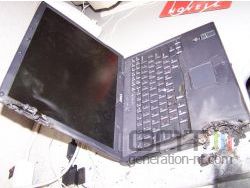 Portables DELL brûlé 03