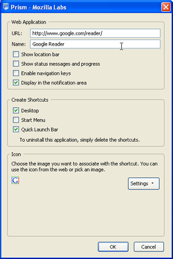 prism install dialog