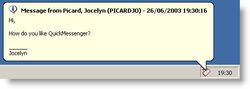 QuickMessenger screen 2