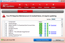 Radarsync screen 3